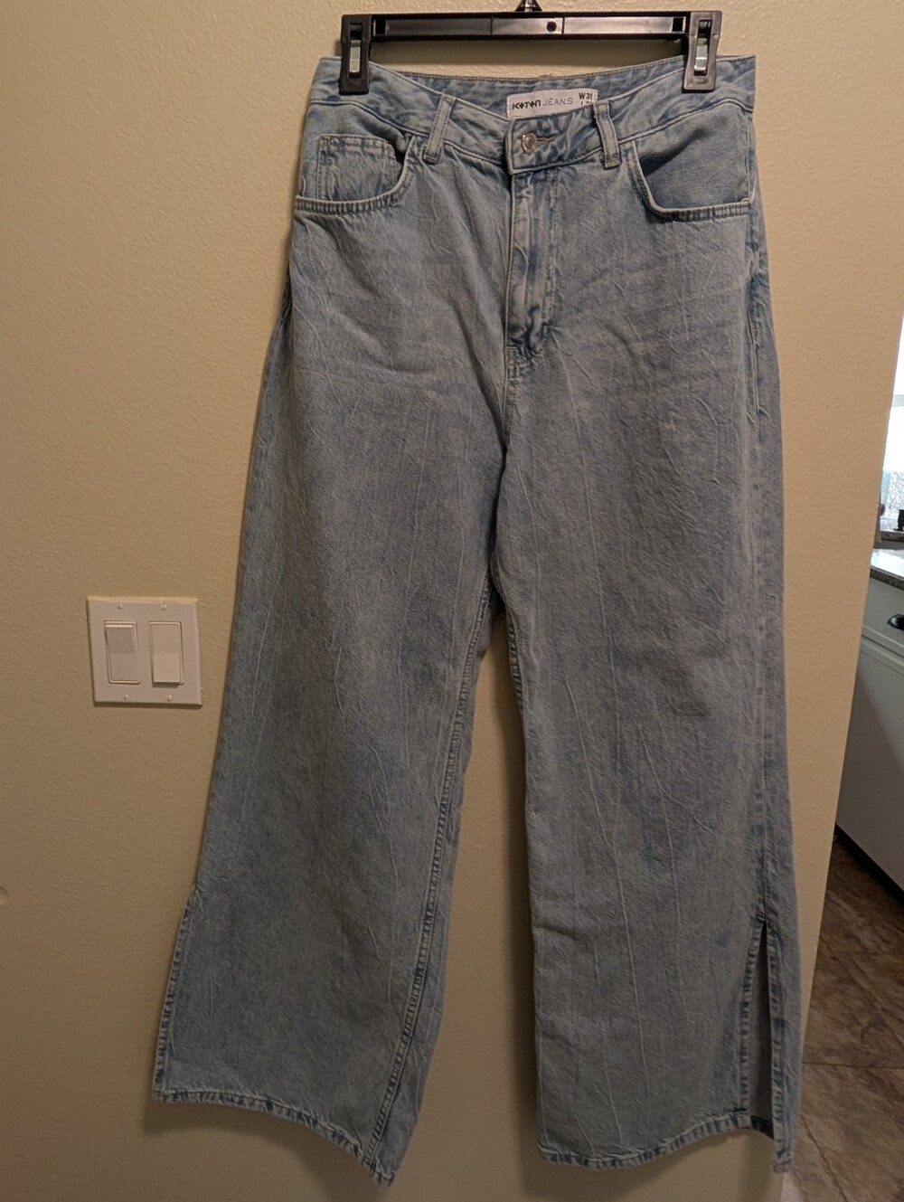koton Light Blue Women's Wide Leg Jeans - W31 L32